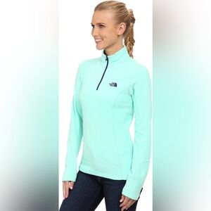 The North Face Green Fitted Ribbed Long Sleeve Sweatshirt